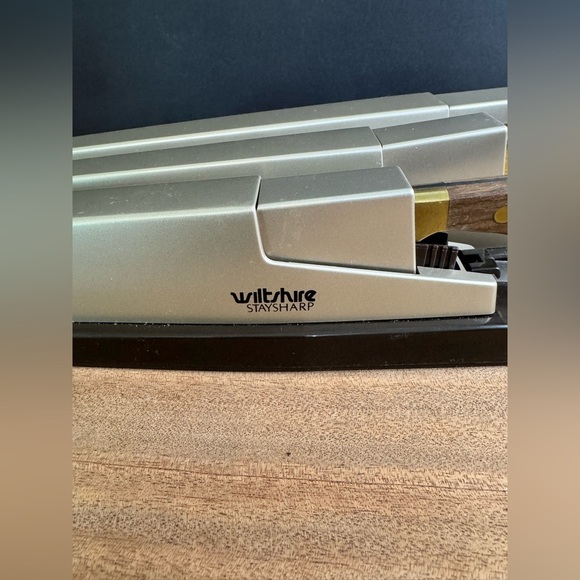 Vintage 1970’s Wiltshire Stay Sharp 3 Piece Knife Set Wood Brass Retro Kitchen - Picture 12 of 15